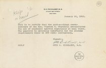 Winston Churchill brought a prescription for alcohol to get around American Prohibition