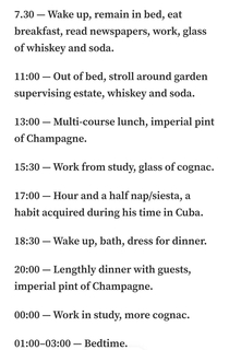 Winston Churchills epic daily routine