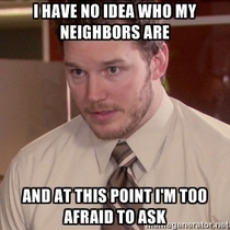 With all these neighbor posts