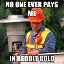 With everyone getting gold and me standing on the sidelines watching