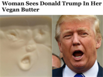 Woman Found Donuld Trumb In Her Vegan Butter 