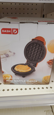 Wondering how the waffle gets its pumpkin shape