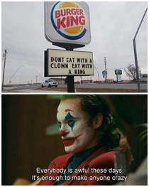 Wonna hear joke burger King