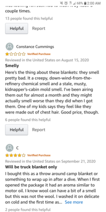 Wool blanket review made out of chest hair