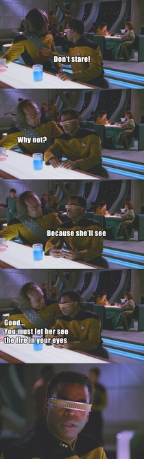 Worf is kind of a jerk