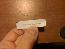 Worst fortune cookie ever