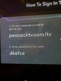 Wow okay Peacock TV