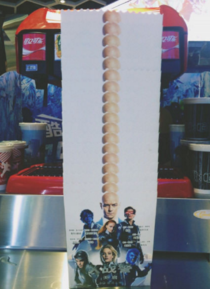 X-men popcorn cup in movie theatre