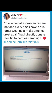 x-post from r SandersforPresident Funny because funny business