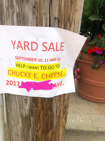 Yard sale goals OC