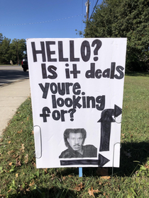 Yard Sale signs are getting real