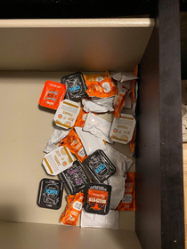 Yeah of course I have a condom drawer doesnt everyone
