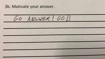 Yeah thats a perfectly motivated answer