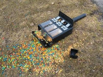 Years from now squirrels at Marquette Park will tell their grandchildren of the day the nutsMampMs machine collapsed