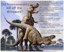 Yes Christianity that must be what happened to the dinosaurs