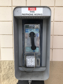 Yes this payphone works