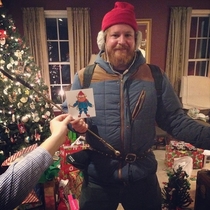 Yesterday my buddy dressed up like Yukon Cornelius for his niece and nephew