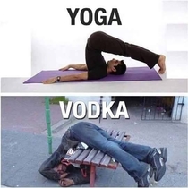 Yoga and vodka