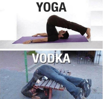 Yoga vs Vodka -_