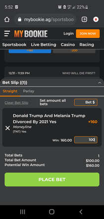 You can bet on anything