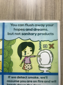 You can flush away your hopes and dreams