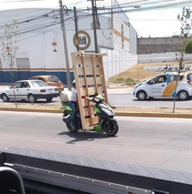You cant afford the delivery fee but you got a scooterno problem