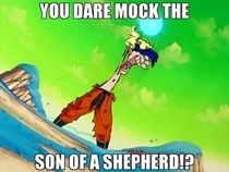 YOU DARE MOCK THE SON OF A SHEPHERD