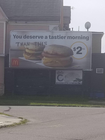 You deserve a better food than this