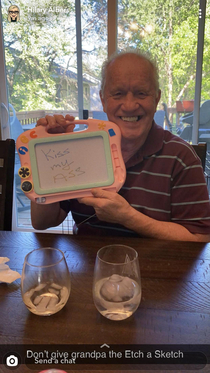 you just cant give grandpa the etch-a-sketch