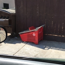 You know youre in a rough neighborhood when even the shopping carts get their wheels stolen