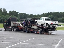 You may be having a bad day but at least youre not a tow truck towing a tow truck towing a truck