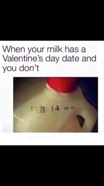 You should not be sad but happy for the milk