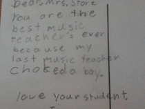 Youre the best music teacher ever