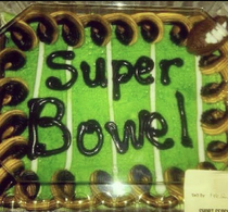 Yummy The perfect cake for those planning to get sht-faced watching the big game