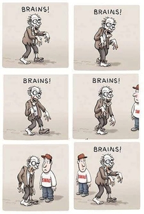Zombies searching for Brains